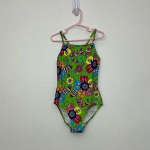 Hanna Andersson girl one piece sunblock swimsuit 130- 8US NWT